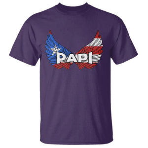 Papi Puerto Rican Father's Day T Shirt TS09 Purple Print Your Wear