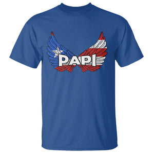 Papi Puerto Rican Father's Day T Shirt TS09 Royal Blue Print Your Wear