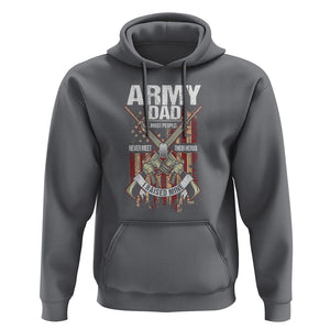 Father's Day Hoodie Army Dad Most People Never Meet Their Heros I Raised Mine TS09 Charcoal Print Your Wear