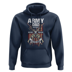 Father's Day Hoodie Army Dad Most People Never Meet Their Heros I Raised Mine TS09 Navy Print Your Wear