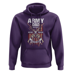 Father's Day Hoodie Army Dad Most People Never Meet Their Heros I Raised Mine TS09 Purple Print Your Wear