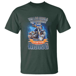 Retirement Plan Motorcycle Lover T Shirt I Plan To Go Riding Rider TS09 Dark Forest Green Print Your Wear