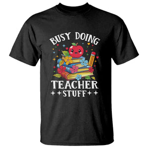 Funny Busy Doing Teacher Stuff Retro T Shirt TS09 Black Print Your Wear