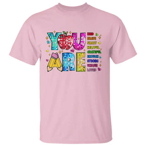 Teacher T Shirt You Are Kind Brave Smart TS09 Light Pink Print Your Wear