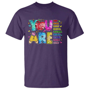 Teacher T Shirt You Are Kind Brave Smart TS09 Purple Print Your Wear