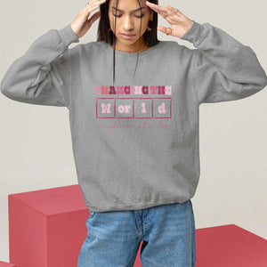 Teacher Sweatshirt Changing The World One Phoneme At A Time TS09 Sport Gray Print Your Wear