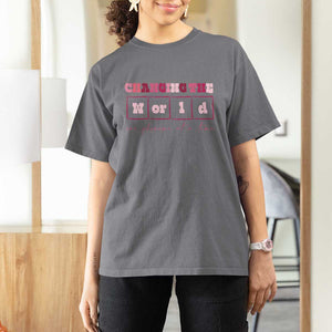 Teacher T Shirt For Women Changing The World One Phoneme At A Time TS09 Charcoal Print Your Wear