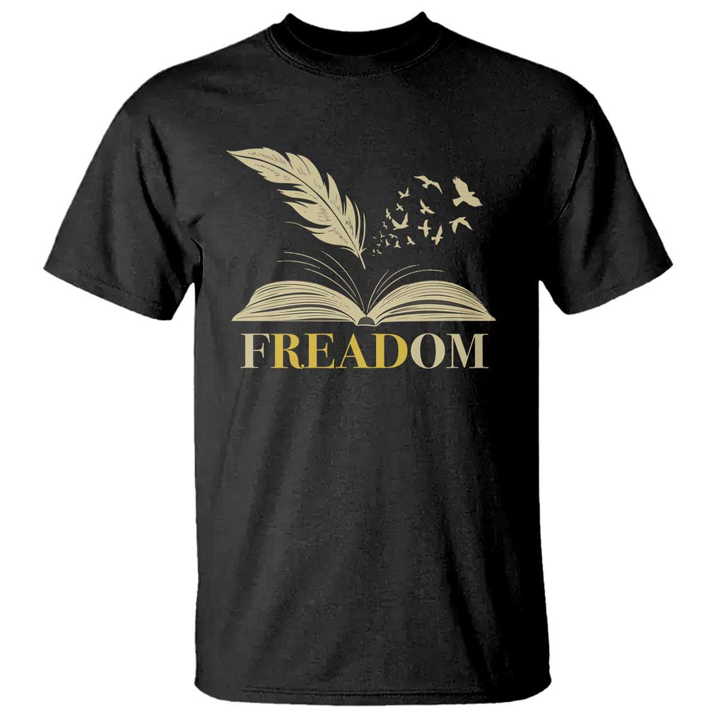 Book Lover T Shirt Reading Freadom Against Book Bans TS09 Black Print Your Wear