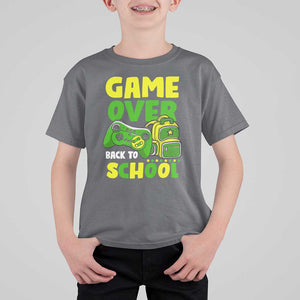 Funny Game Over Back To School T Shirt For Kid TS09 Charcoal Print Your Wear