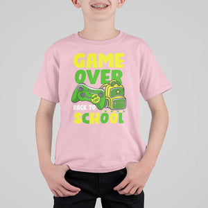 Funny Game Over Back To School T Shirt For Kid TS09 Light Pink Print Your Wear