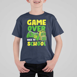 Funny Game Over Back To School T Shirt For Kid TS09 Navy Print Your Wear