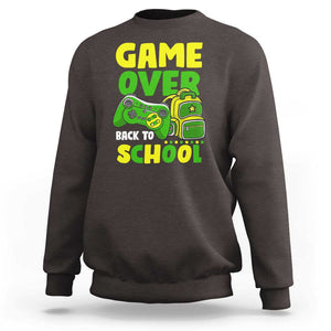 Funny Game Over Back To School Sweatshirt TS09 Dark Chocolate Print Your Wear