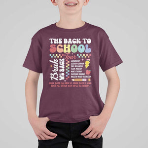 Funny The Back To School Tour T Shirt For Kid TS09 Maroon Print Your Wear