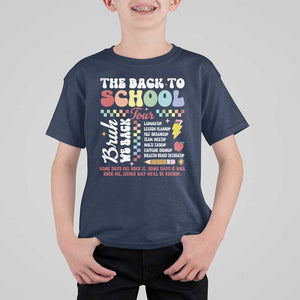 Funny The Back To School Tour T Shirt For Kid TS09 Navy Print Your Wear