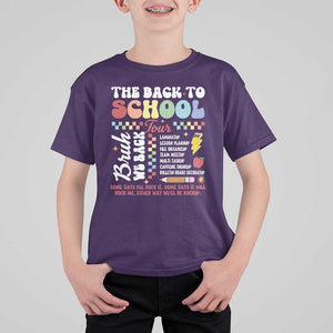 Funny The Back To School Tour T Shirt For Kid TS09 Purple Print Your Wear