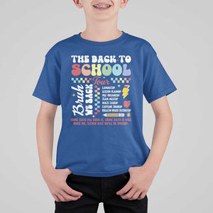 Funny The Back To School Tour T Shirt For Kid TS09 Royal Blue Print Your Wear