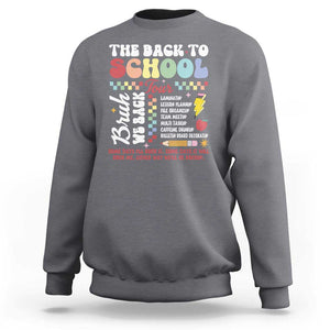 Funny The Back To School Tour Sweatshirt TS09 Charcoal Print Your Wear