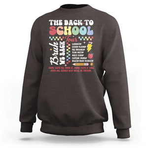 Funny The Back To School Tour Sweatshirt TS09 Dark Chocolate Print Your Wear