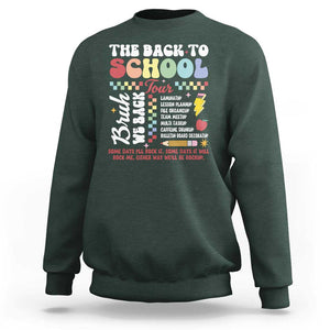 Funny The Back To School Tour Sweatshirt TS09 Dark Forest Green Print Your Wear