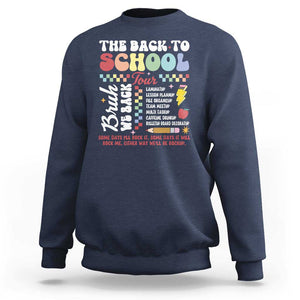 Funny The Back To School Tour Sweatshirt TS09 Navy Print Your Wear