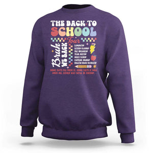 Funny The Back To School Tour Sweatshirt TS09 Purple Print Your Wear