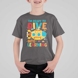 Funny Back To School Submarine T Shirt For Kid Ready To Dive Into Learning Ocean Lover TS09 Dark Chocolate Print Your Wear