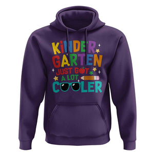 Funny Kindergarten Hoodie Just Got A Lot Cooler TS09 Purple Print Your Wear