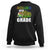 Rolling Into 2nd Grade Skating Sweatshirt Back To School Rainbow Roller Skates TS09 Black Print Your Wear