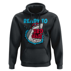 Funny Shark Ready To Attack 3rd Grade Hoodie TS09 Black Print Your Wear