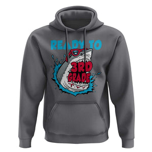 Funny Shark Ready To Attack 3rd Grade Hoodie TS09 Charcoal Print Your Wear