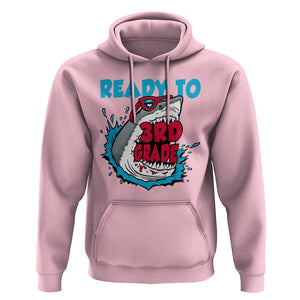 Funny Shark Ready To Attack 3rd Grade Hoodie TS09 Light Pink Print Your Wear