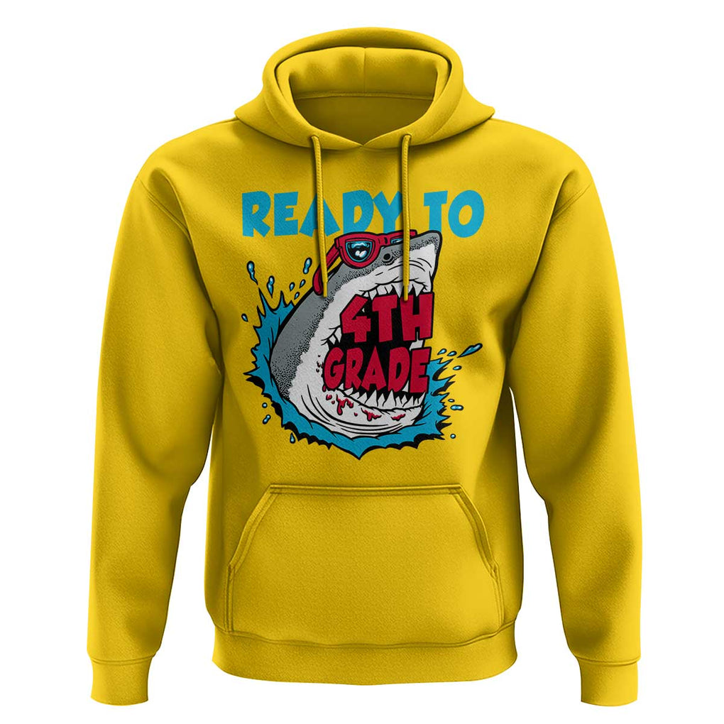 Funny Shark Ready To Attack 4th Grade Hoodie TS09 Daisy Print Your Wear
