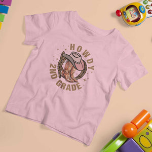 Funny Howdy 2nd Grade Cowboy T Shirt For Kid TS09 Light Pink Print Your Wear