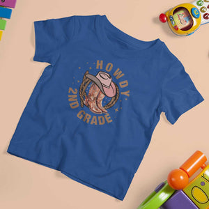 Funny Howdy 2nd Grade Cowboy T Shirt For Kid TS09 Royal Blue Print Your Wear