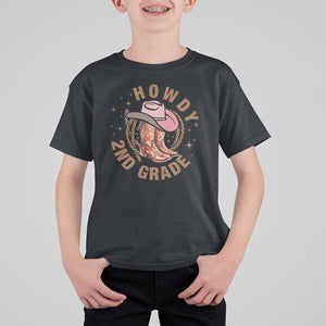 Funny Howdy 2nd Grade Cowboy T Shirt For Kid TS09 Black Print Your Wear