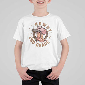 Funny Howdy 2nd Grade Cowboy T Shirt For Kid TS09 White Print Your Wear