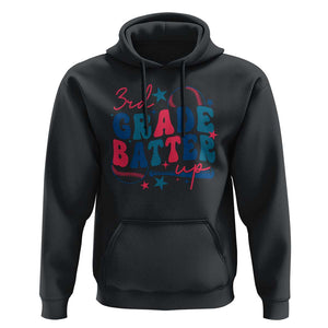 3rd Grade Baseball Player Hoodie Batter Up Back To School TS09 Black Print Your Wear