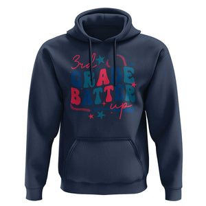 3rd Grade Baseball Player Hoodie Batter Up Back To School TS09 Navy Print Your Wear