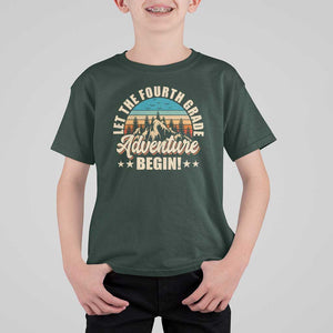 Let The 4th Grade Adventure Begin T Shirt For Kid TS09 Dark Forest Green Print Your Wear