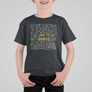 Funny Math Lover Back To School T Shirt For Kid 8th Grade Square Root Of 64 TS09 Black Print Your Wear