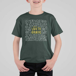 Funny Math Lover Back To School T Shirt For Kid 8th Grade Square Root Of 64 TS09 Dark Forest Green Print Your Wear