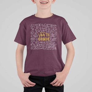 Funny Math Lover Back To School T Shirt For Kid 8th Grade Square Root Of 64 TS09 Maroon Print Your Wear