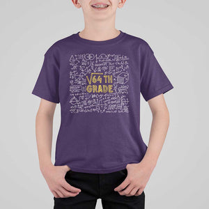 Funny Math Lover Back To School T Shirt For Kid 8th Grade Square Root Of 64 TS09 Purple Print Your Wear