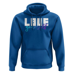 Love Yourself Semicolon Suicide Prevention Hoodie TS09 Royal Blue Print Your Wear