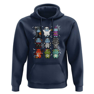 Halloween Cute Baby Pygmy Hippo Hoodie TS09 Navy Print Your Wear