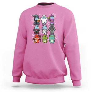 Halloween Cute Baby Pygmy Hippo Sweatshirt TS09 Azalea Print Your Wear