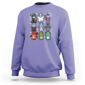 Halloween Cute Baby Pygmy Hippo Sweatshirt TS09 Violet Print Your Wear