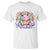 Cute Baby Pygmy Hippo Pastel Rainbow T Shirt TS09 White Print Your Wear