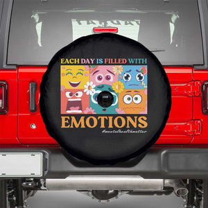 Mental Health Spare Tire Cover Each Day Is Filled With Emotions TS09 Black Print Your Wear