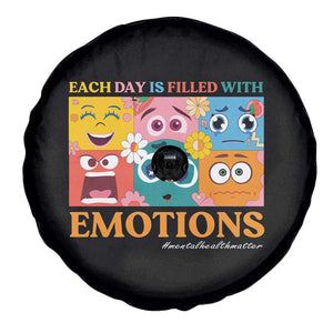 Mental Health Spare Tire Cover Each Day Is Filled With Emotions TS09 Print Your Wear